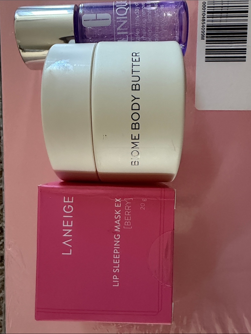Bundle : LANEIGE Lip Sleeping Mask Ex + Clinique body butter